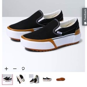 Vans Slip-on Stacked black/white size 7